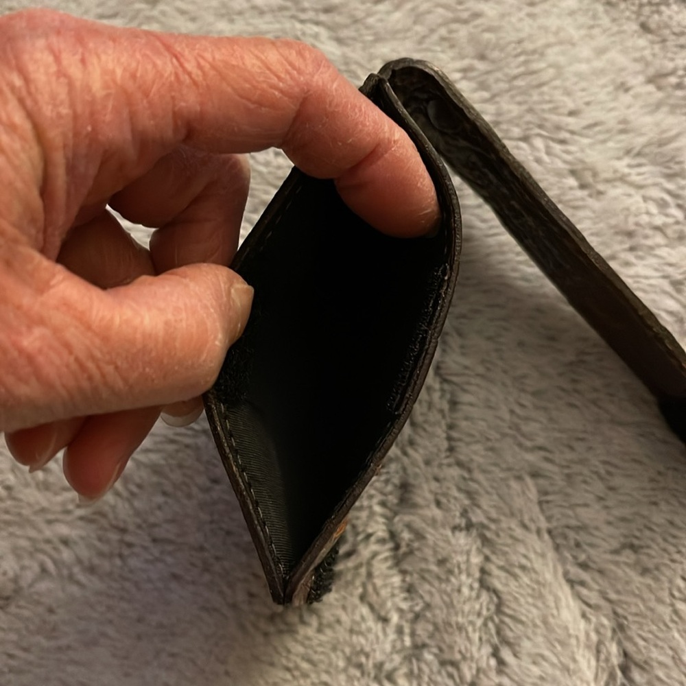 Faux embossed leather credit card/money clip  NWOT Sienna - Picture 4 of 10
